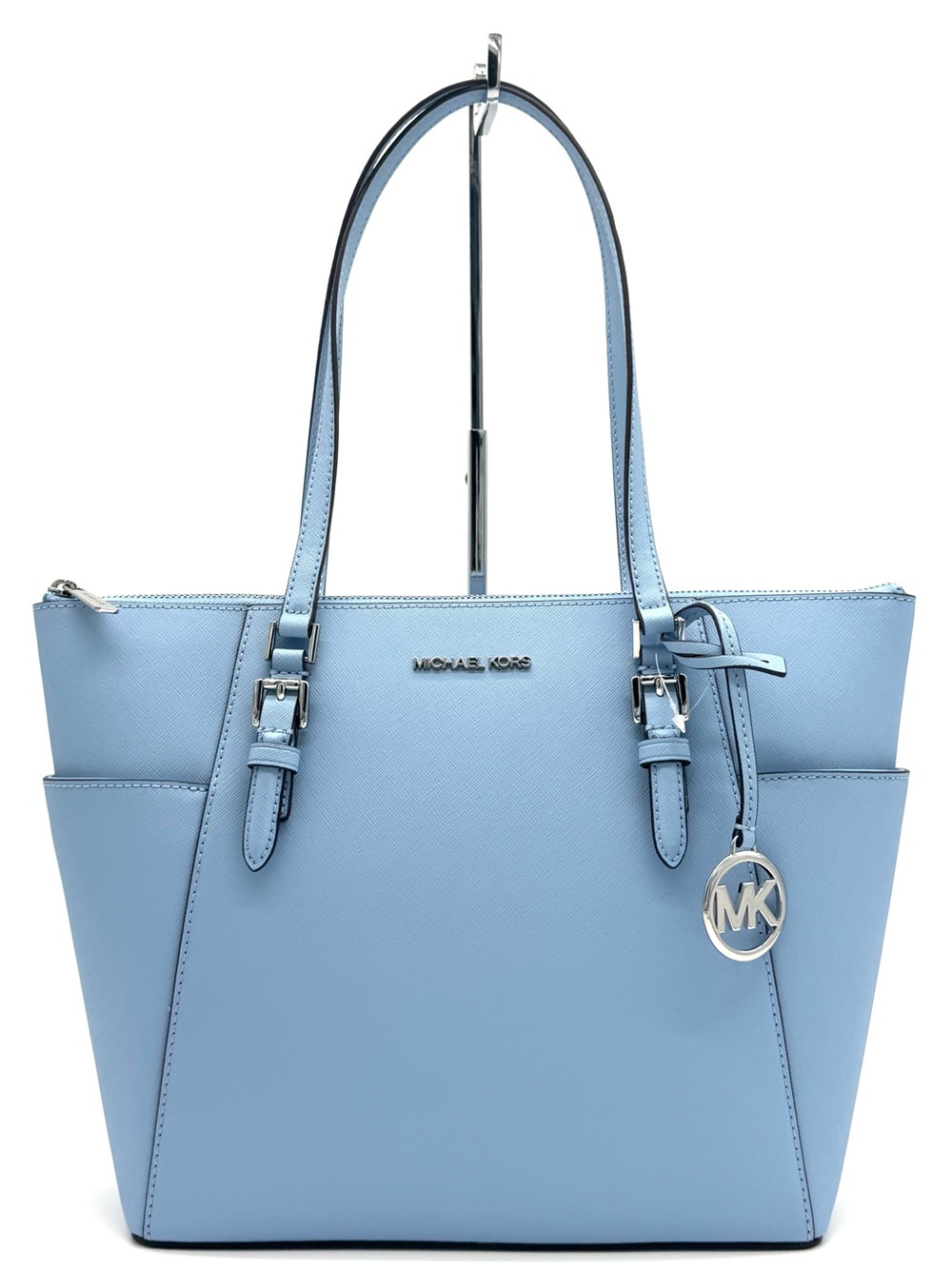 Michael Kors Large Charlotte TZ Tote Bag Light Sky Blue